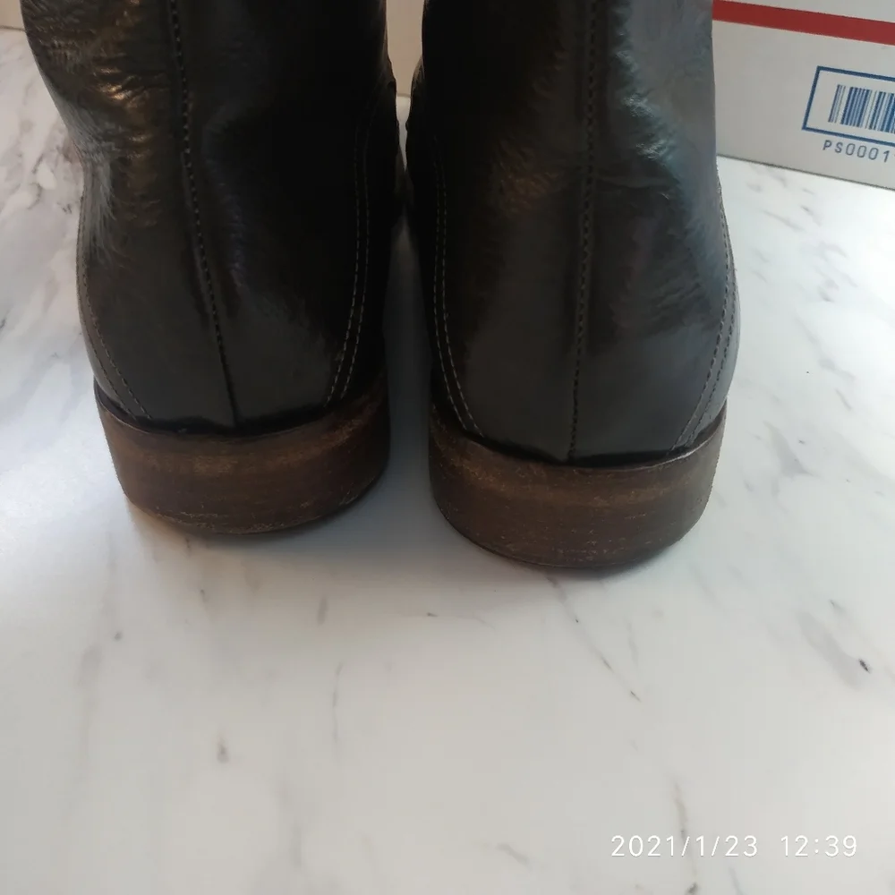 Elia Maurizi lace‎ up ankle boots brown sz 11 @A8